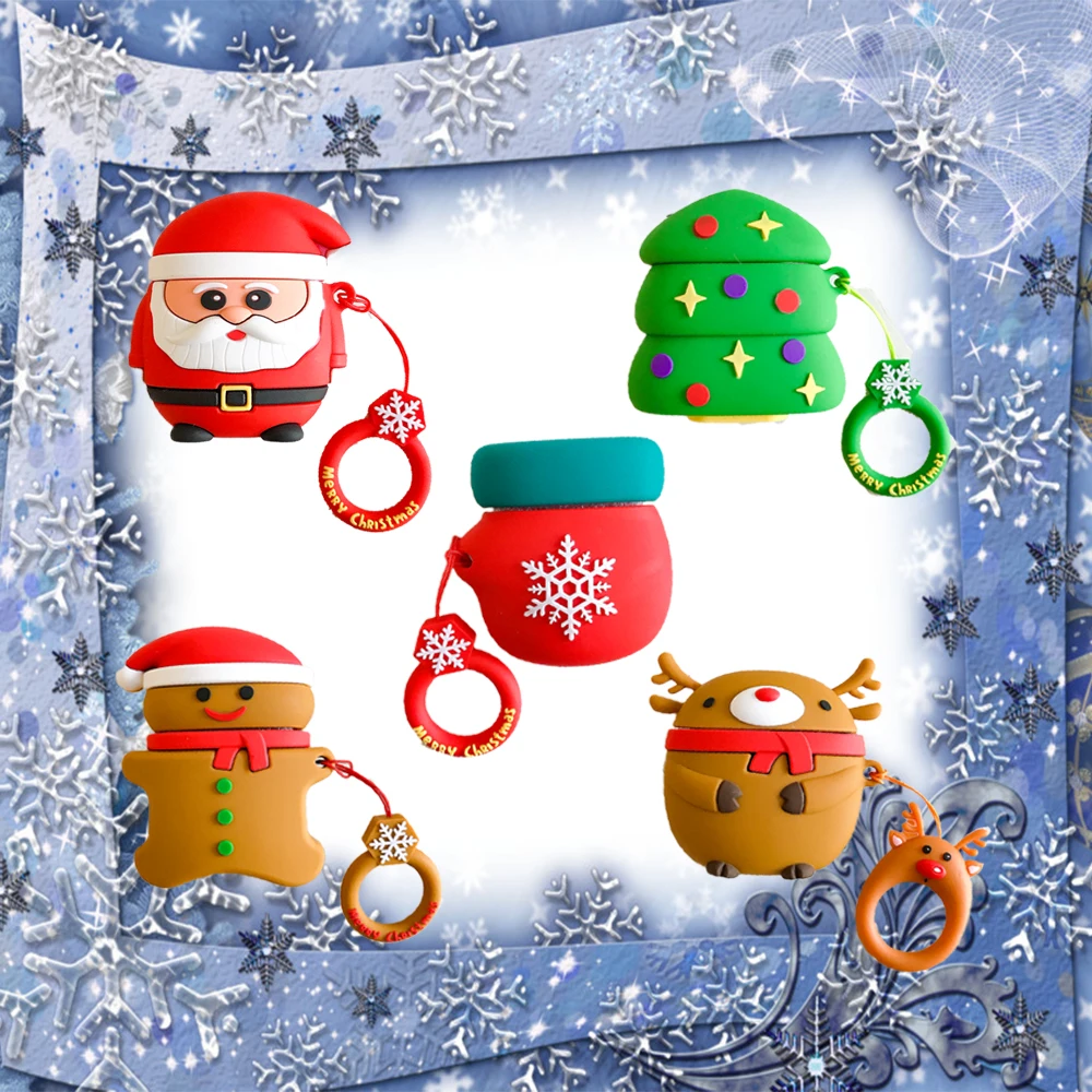 Cute Christmas element 3D lifting rope Cartoon Wireless Bluetooth Earphone Case For Apple AirPods 2&1 Silicone Charging 
Cute Christmas element 3D lifting rope Cartoon Wireless Bluetooth Earphone Case For Apple AirPods 2&1 Silicone Charging