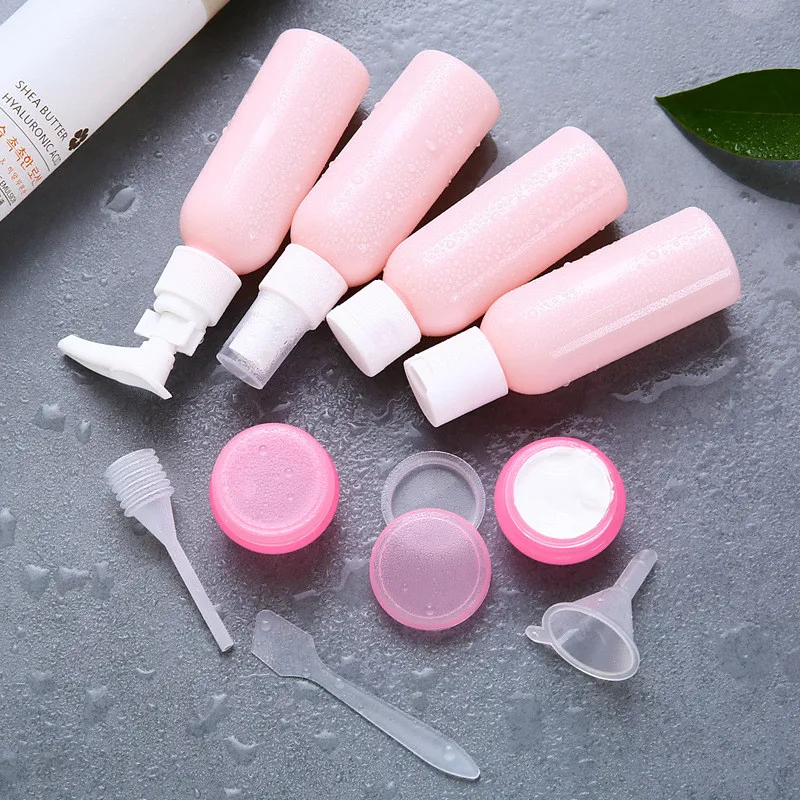 9PCS Portable Cosmetics Travel Bottle Spray Sub-bottle Beauty Transparent Bottle Beautiful High Quality New Plastic Material
9PCS Portable Cosmetics Travel Bottle Spray Sub-bottle Beauty Transparent Bottle Beautiful High Quality New Plastic Material