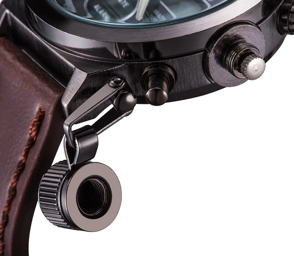 6.11 Watch Stitching Leather Belt Multi-functional Double Inserts Electronic Watch Sports Watch Waterproof Night Light
6.11 Watch Stitching Leather Belt Multi-functional Double Inserts Electronic Watch Sports Watch Waterproof Night Light