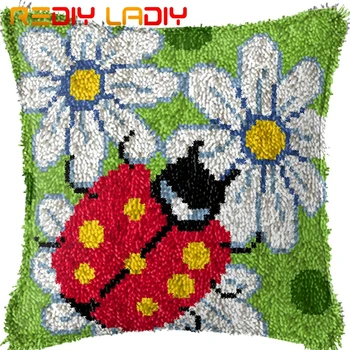 Latch Hook Kit Make Your Own Cushion Ladybug Daisy Acrylic Yarn Crochet Pillow Case Set Printed Canvas Latch Hook Cushion Cover
Latch Hook Kit Make Your Own Cushion Ladybug Daisy Acrylic Yarn Crochet Pillow Case Set Printed Canvas Latch Hook Cushion Cover