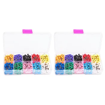 2 Boxes of Plastic Push Pins Practical Cork Nails Painting Use Pin Map Tacks for Office School
2 Boxes of Plastic Push Pins Practical Cork Nails Painting Use Pin Map Tacks for Office School