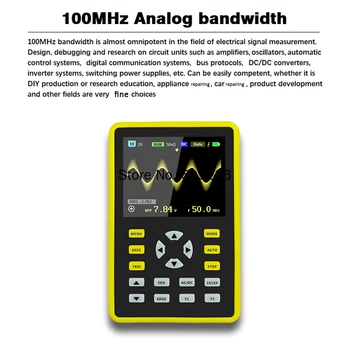 5012H 2.4-inch IPS Screen Digital Oscilloscope 500 MS / S Sampling Rate 100MHz Analog Bandwidth
5012H 2.4-inch IPS Screen Digital Oscilloscope 500 MS / S Sampling Rate 100MHz Analog Bandwidth