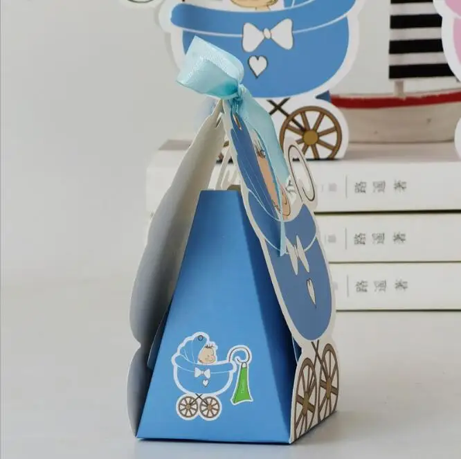 10pcs/lot new baby carriage gift box candy box favor box weddin