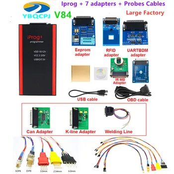 V84 Iprog+ Iprog Pro Programmer with Probes Adapters for in-circuit ECU Support IMMO+Mileage Correction+Airbag Reset till 2019 
V84 Iprog+ Iprog Pro Programmer with Probes Adapters for in-circuit ECU Support IMMO+Mileage Correction+Airbag Reset till 2019