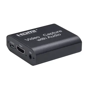 HDMI to USB 2.0 Audio Loop Out Graphics Capture Card Video Recording Box for Game Live Streaming Digital Video Recorder
HDMI to USB 2.0 Audio Loop Out Graphics Capture Card Video Recording Box for Game Live Streaming Digital Video Recorder