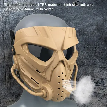 Newl Airsoft Mask Full Face Mask with Eye Protection Collision Resistant for Halloween Airsoft Hunting CS Game Paintball TE889
Newl Airsoft Mask Full Face Mask with Eye Protection Collision Resistant for Halloween Airsoft Hunting CS Game Paintball TE889
