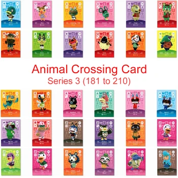 Series 3 (181 to 210) Animal Crossing Card Amiibo Card Work for NS 3DS Game Switch New Horizons Ankha Kid Cat Villager Card
Series 3 (181 to 210) Animal Crossing Card Amiibo Card Work for NS 3DS Game Switch New Horizons Ankha Kid Cat Villager Card