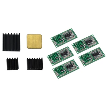 5PCS Microwave Radar Sensor Smart Switch Module & 4Pcs Copper Aluminum Heatsink Cooler Kit for Raspberry Pi 4 Model B
5PCS Microwave Radar Sensor Smart Switch Module & 4Pcs Copper Aluminum Heatsink Cooler Kit for Raspberry Pi 4 Model B