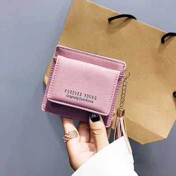 New Korean version of women's three-fold short small and fresh zipper student multi-functional portable buckle wallet wallet
New Korean version of women's three-fold short small and fresh zipper student multi-functional portable buckle wallet wallet