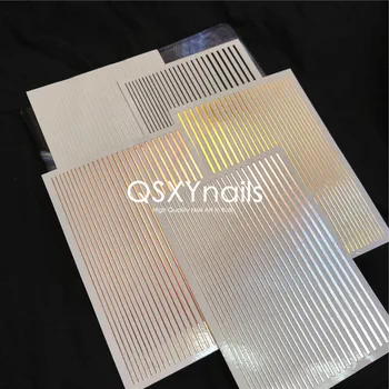 WHOLESALE 100pcs Metal Stripes Pattern 3D Nail Art Sticker Adhesive Stripe Sticker Flexible Line Decals for Nail Art Manicure
WHOLESALE 100pcs Metal Stripes Pattern 3D Nail Art Sticker Adhesive Stripe Sticker Flexible Line Decals for Nail Art Manicure