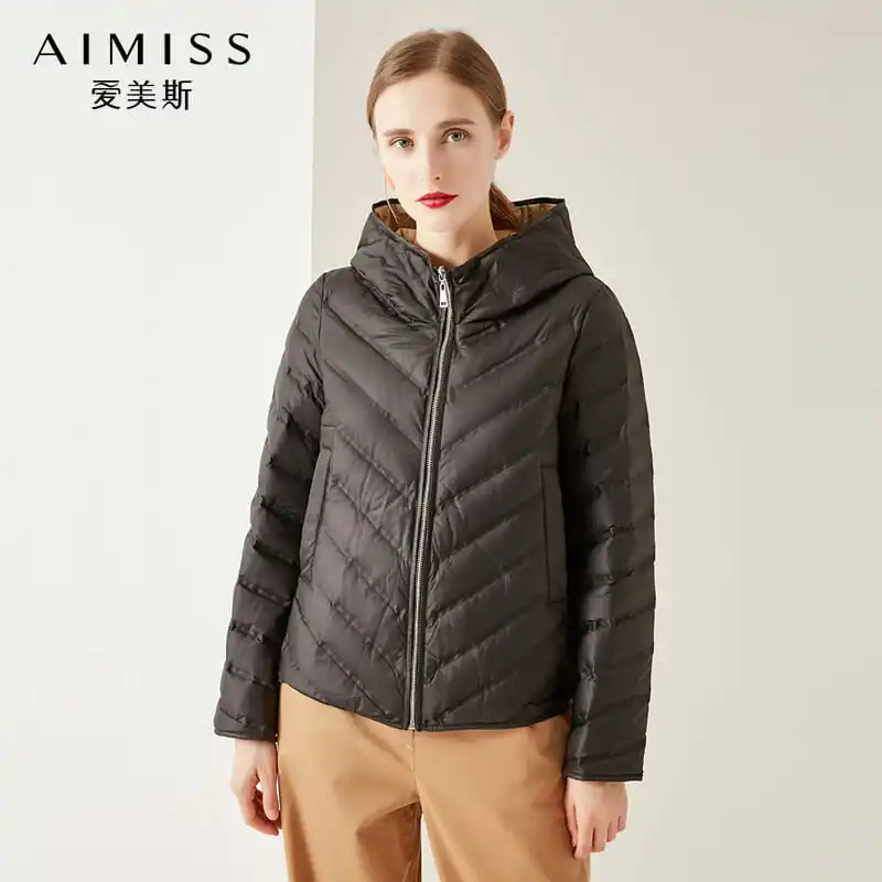 AIMISS Brand New Women Winter Down Jacket Contrast Color Hooded Zippers Good Quality Warm Down Coat Short Outwear
AIMISS Brand New Women Winter Down Jacket Contrast Color Hooded Zippers Good Quality Warm Down Coat Short Outwear