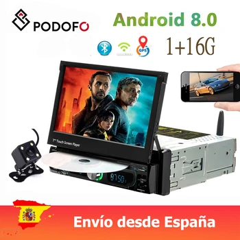 Podofo 1din Android Autoradio DVD Player Wifi GPS Navigation Bluetooth 7" Car Radio Multimedia player Touch Screen Audio Stereo
Podofo 1din Android Autoradio DVD Player Wifi GPS Navigation Bluetooth 7" Car Radio Multimedia player Touch Screen Audio Stereo