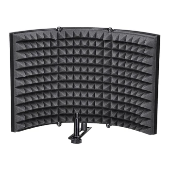 Microphone Isolation Shield, Studio Mic Sound Absorbing Foam Reflector For Any Condenser Microphone Recording Equipment Studio,
Microphone Isolation Shield, Studio Mic Sound Absorbing Foam Reflector For Any Condenser Microphone Recording Equipment Studio,