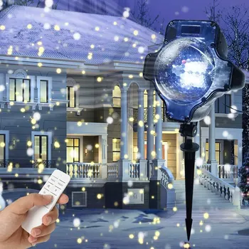 Mini LED Snowfall Projector IP65 Moving Snow Outdoor Garden Laser Projector Light Christmas Snowflake Decor Lamp with Controller
Mini LED Snowfall Projector IP65 Moving Snow Outdoor Garden Laser Projector Light Christmas Snowflake Decor Lamp with Controller