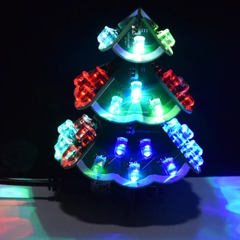 DIY electronic kit LED christmas tree flashing light multicolor TF card Music playing remote control 5V1A
DIY electronic kit LED christmas tree flashing light multicolor TF card Music playing remote control 5V1A