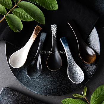 1PS Japanese Ceramic Spoon Kitchen Cooking Utensil Tool Soup Teaspoon Catering for Kicthen 
1PS Japanese Ceramic Spoon Kitchen Cooking Utensil Tool Soup Teaspoon Catering for Kicthen