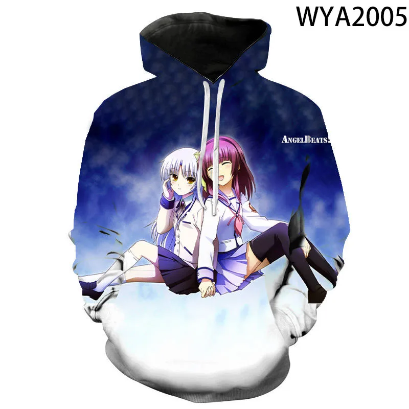 2020 New Comic Cartoon Angel Beats Hoodies Men Women Children Streetwear 3D Printed Sweatshirts Boy Girl Pullover Casual Tops
2020 New Comic Cartoon Angel Beats Hoodies Men Women Children Streetwear 3D Printed Sweatshirts Boy Girl Pullover Casual Tops