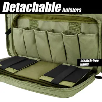 SoarOwl Tactical Gun Range Bag Shooting Duffle Bags for Handguns Pistols with Lockable Zipper and Heavy Duty Antiskid Feet
SoarOwl Tactical Gun Range Bag Shooting Duffle Bags for Handguns Pistols with Lockable Zipper and Heavy Duty Antiskid Feet