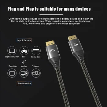 8K Computer DP Data Cable HD Audio Video Sync Output Connection for Projector Laptop VH99
8K Computer DP Data Cable HD Audio Video Sync Output Connection for Projector Laptop VH99