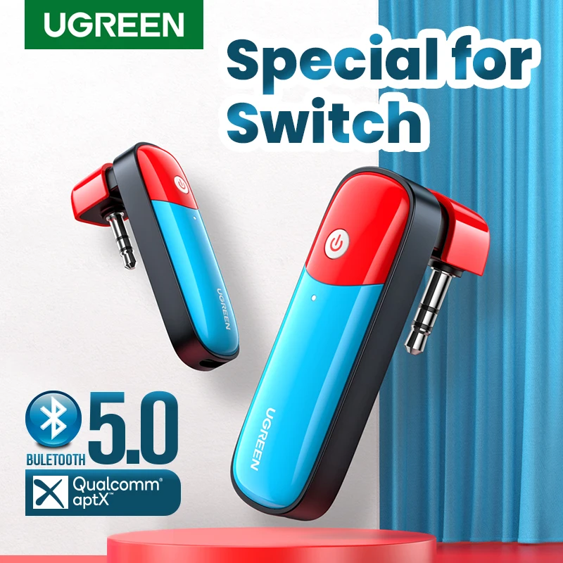 UGREEN Bluetooth 5.0 Transmitter 3.5mm Audio Adapter Design for Nintendo Switch APTX LL Wireless Transmitter
UGREEN Bluetooth 5.0 Transmitter 3.5mm Audio Adapter Design for Nintendo Switch APTX LL Wireless Transmitter