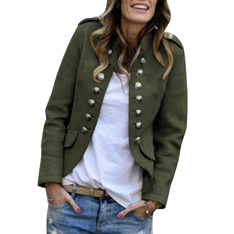 Blazer Women jackets Long Sleeve Row Buckle Self-cultivation Small Suit Loose Yellow Red Coat Pattern Hot Style Femme Mujer
Blazer Women jackets Long Sleeve Row Buckle Self-cultivation Small Suit Loose Yellow Red Coat Pattern Hot Style Femme Mujer