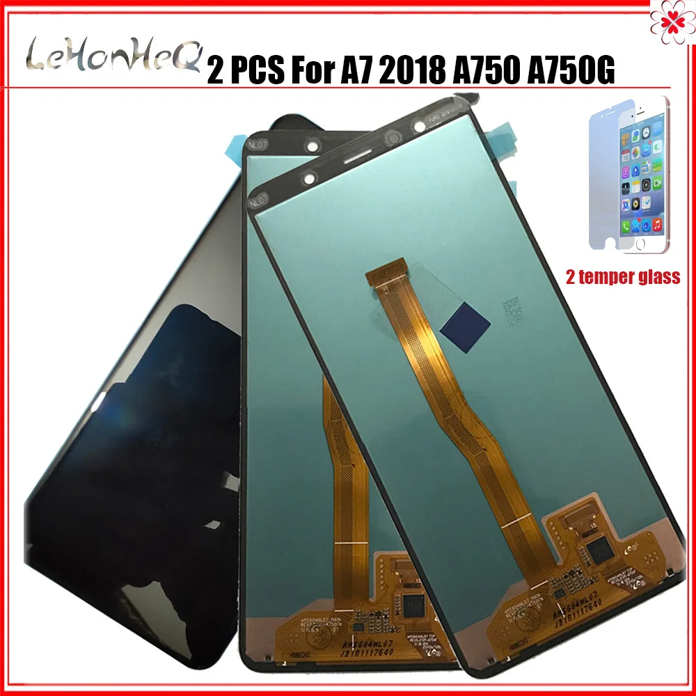 2 Piece/lot 6.0'' AMOLED LCD For Samsung Galaxy A7 2018 A750 SM-A750F A750F Display With Touch Screen Assembly Replacement Part
2 Piece/lot 6.0'' AMOLED LCD For Samsung Galaxy A7 2018 A750 SM-A750F A750F Display With Touch Screen Assembly Replacement Part