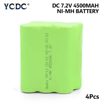 4Pcs 7.2V 4500mAh Ni-MH Neato XV-11/21 Sweeping Machine Rechargeable Battery 4-pin Plug Robot Vacuum Cleaner 66x60x32mm
4Pcs 7.2V 4500mAh Ni-MH Neato XV-11/21 Sweeping Machine Rechargeable Battery 4-pin Plug Robot Vacuum Cleaner 66x60x32mm