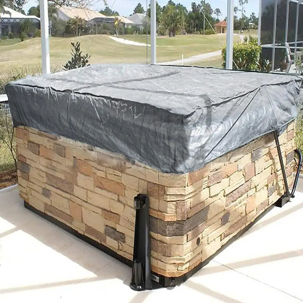 Outdoor SPA Bathtub Pool Dust Cover Square Waterproof Hot Tub Cover Water-resistant Durable Portable Cover Support Wholesale 
Outdoor SPA Bathtub Pool Dust Cover Square Waterproof Hot Tub Cover Water-resistant Durable Portable Cover Support Wholesale