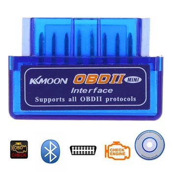 Super Mini Elm327 Bluetooth OBD2 V2.1 Auto Car Diagnostic Tool Scanner Elm-327 OBDII Protocol Adapter CD Driver
Super Mini Elm327 Bluetooth OBD2 V2.1 Auto Car Diagnostic Tool Scanner Elm-327 OBDII Protocol Adapter CD Driver