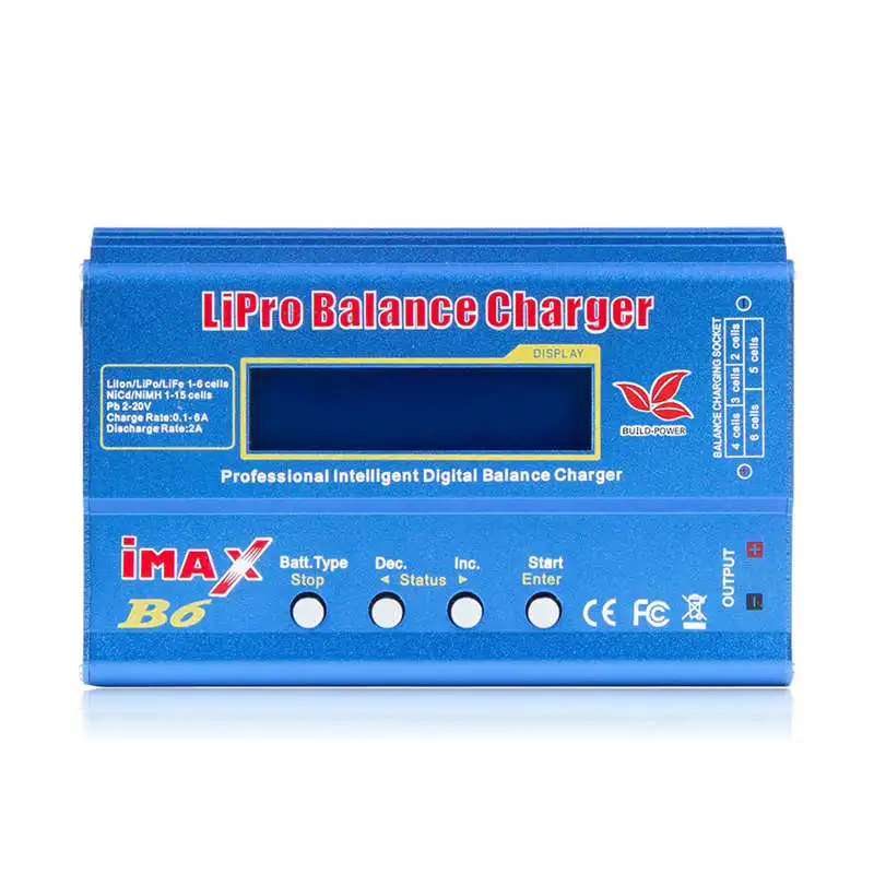 FFYY-Imax B6 12V Battery Charger 80W Lipro Balance Charger Nimh Li-Ion Ni-Cd Digital Rc Charger 12V 6A Power Adapter Charger(No
FFYY-Imax B6 12V Battery Charger 80W Lipro Balance Charger Nimh Li-Ion Ni-Cd Digital Rc Charger 12V 6A Power Adapter Charger(No