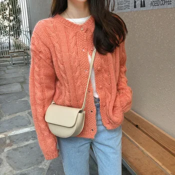 Korean Vintage Knit Cardigan Woman Crop Sweater Spring Autumn Long Sleeve Coat Harajuku
Korean Vintage Knit Cardigan Woman Crop Sweater Spring Autumn Long Sleeve Coat Harajuku