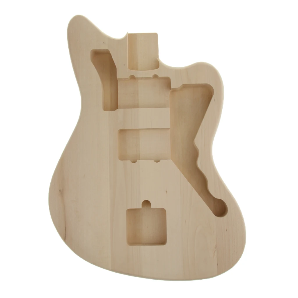 Electric Guitar Unfinished Body, Wood DIY Musical Instrument Accessory Electric Guitar Unfinished Body, Wood DIY Musical Instrument Accessory