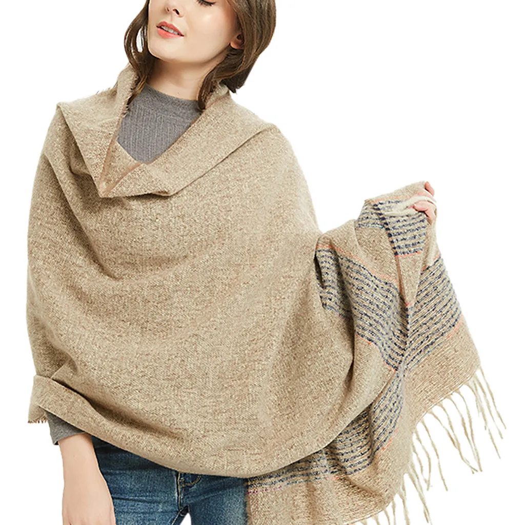 Fashion Shawls Woman Winter Scarf Classic Tassel Plaid Scarf Warm Loop Collar Wrap Shawl Scarves Ponchos And Capes #D8
Fashion Shawls Woman Winter Scarf Classic Tassel Plaid Scarf Warm Loop Collar Wrap Shawl Scarves Ponchos And Capes #D8