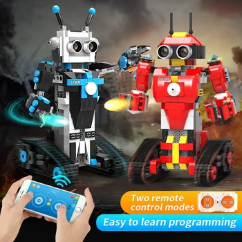 STEM Intelligent Robot Blocks Brick Children Science Educational Bricks Assembling Kids Programming Remote Control Toys Gift
STEM Intelligent Robot Blocks Brick Children Science Educational Bricks Assembling Kids Programming Remote Control Toys Gift