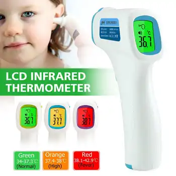 Digital Thermometer Non-contact Ear Forehead Dual Mode High Precision Fast Accurate Infrared Baby Thermometer Electronic
Digital Thermometer Non-contact Ear Forehead Dual Mode High Precision Fast Accurate Infrared Baby Thermometer Electronic