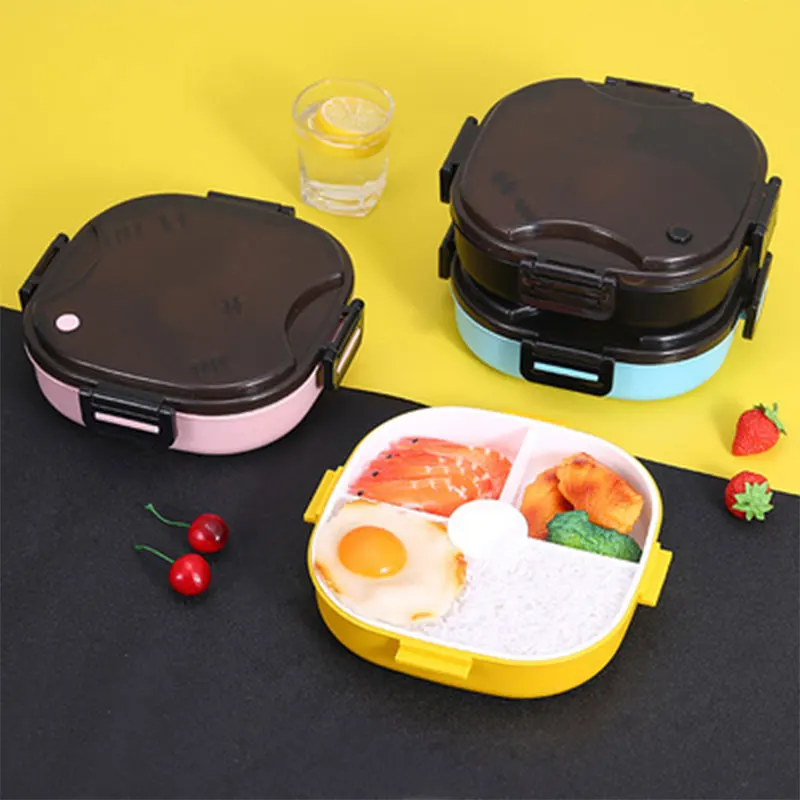 Portable lunch box insulation 3 Compartment Compartment lunch Box leak-proof Microwave Student lunch Box With Chopsticks Spoon
Portable lunch box insulation 3 Compartment Compartment lunch Box leak-proof Microwave Student lunch Box With Chopsticks Spoon