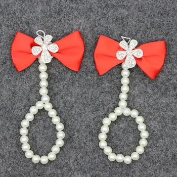 Summer 1 Pair Kids Girls Flower Sandals Pearl Foot Band Toe Rings Barefoot Sandals Anklets Kids Foot Flower Chiffon Accessories 
Summer 1 Pair Kids Girls Flower Sandals Pearl Foot Band Toe Rings Barefoot Sandals Anklets Kids Foot Flower Chiffon Accessories