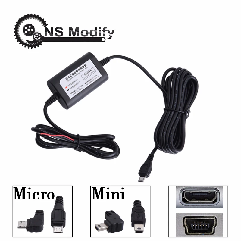 Автомобильное зарядное устройство с кабелем Mini/ Micro USB|Кабели адаптеры и разъемы| |