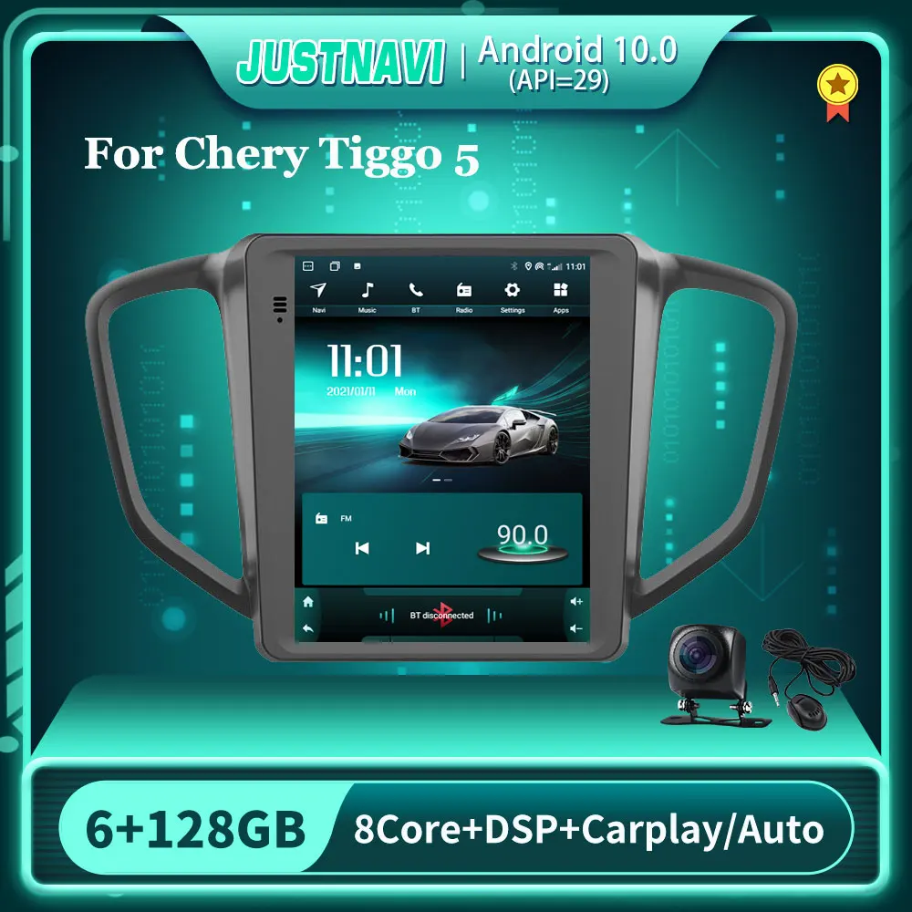 Авторадио для Chery Tiggo 5 2014-2016 Tesla Style Carplay мультимедийный видеоплеер 360 камера GPS DSP WiFi