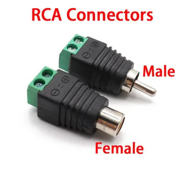 2pcs RCA Connectors Male + Female Plug TO AV Screw Terminal Video AV Balun Adapter Connector
2pcs RCA Connectors Male + Female Plug TO AV Screw Terminal Video AV Balun Adapter Connector