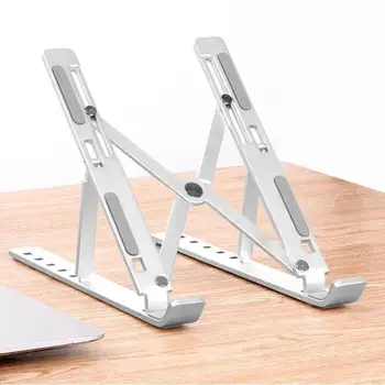 Notebook stand aluminum alloy folding computer stand portable desktop elevated heat sink Cooling Rack Collapsible 
Notebook stand aluminum alloy folding computer stand portable desktop elevated heat sink Cooling Rack Collapsible