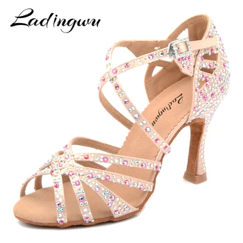 Ladingwu Factory Direct Sales Dance shoes Latin Women Shining Rhinestone Salsa Shoes Dancing Woman Dance Sandals Ultra Low Price
Ladingwu Factory Direct Sales Dance shoes Latin Women Shining Rhinestone Salsa Shoes Dancing Woman Dance Sandals Ultra Low Price