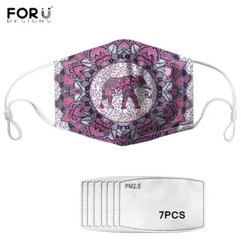 FORUDESIGNS Bohemian Mandala Elephant Floral Pattern Adults Masks with 7Pcs PM2.5 Filter Dustproof Mouth Mask Women Face Masks
FORUDESIGNS Bohemian Mandala Elephant Floral Pattern Adults Masks with 7Pcs PM2.5 Filter Dustproof Mouth Mask Women Face Masks
