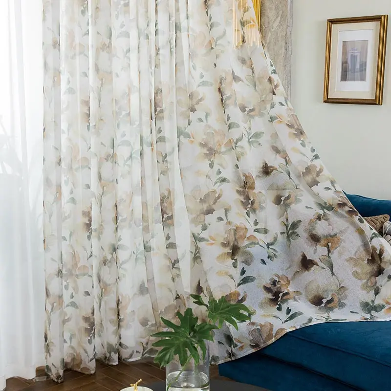 Floral Printed Voile Curtain for Living Room Window Sheer Curtain Bedroom Kitchen Tulle Curtains Room Divider Fabric Cortinas
Floral Printed Voile Curtain for Living Room Window Sheer Curtain Bedroom Kitchen Tulle Curtains Room Divider Fabric Cortinas