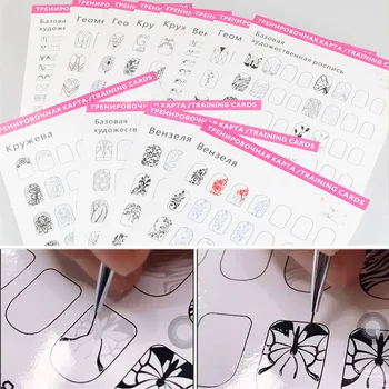 12pcs Nail Art Practice Lines Drawing Template Learning Book For Beginners Manicure Tools
12pcs Nail Art Practice Lines Drawing Template Learning Book For Beginners Manicure Tools