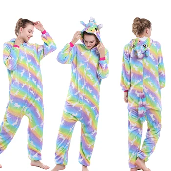 Polyester Stripe Color Unicorn Series Sleepwear Full Hooded Animals Flannel Onesie Winter Pajamas for Women Onesie Regular
Polyester Stripe Color Unicorn Series Sleepwear Full Hooded Animals Flannel Onesie Winter Pajamas for Women Onesie Regular