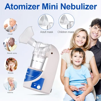Handheld Inhale Nebulizer Ultrasonic Children Adult Mini Inhale Nebulizer Inhaler Spray Steamer Portable Nebulizer for Home 
Handheld Inhale Nebulizer Ultrasonic Children Adult Mini Inhale Nebulizer Inhaler Spray Steamer Portable Nebulizer for Home