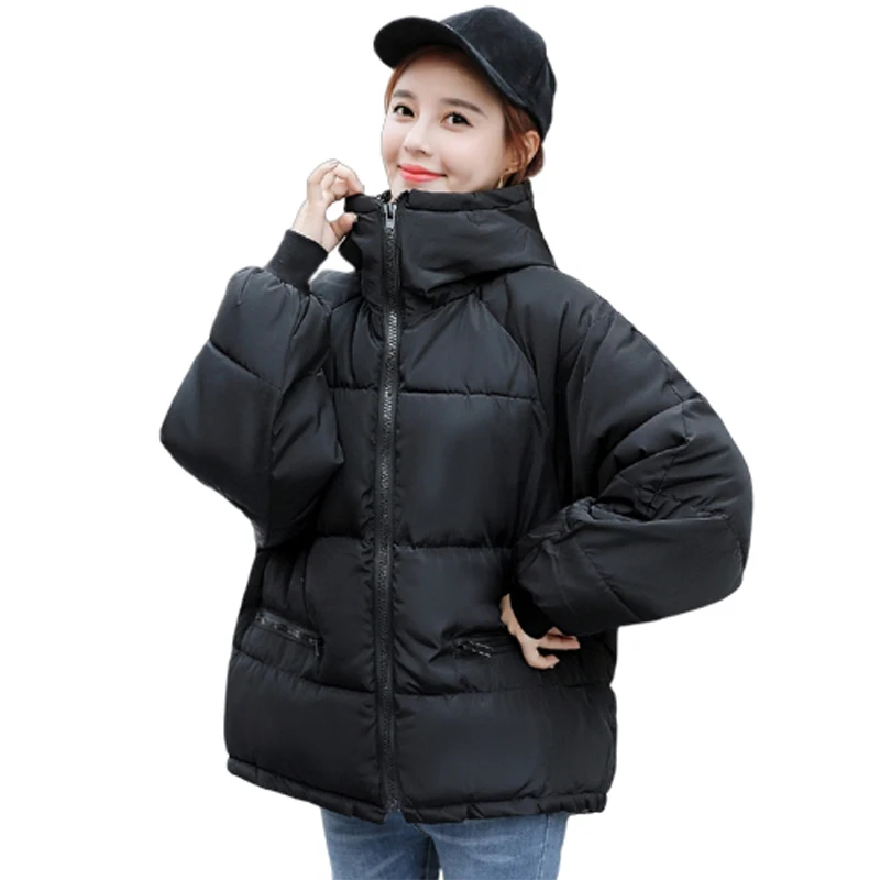 2019 Winter Women's Short Jacket Female Hooded With Stand-Up Collar Parka Cotton Thick Padded Autumn New Fashion Overcoat 
2019 Winter Women's Short Jacket Female Hooded With Stand-Up Collar Parka Cotton Thick Padded Autumn New Fashion Overcoat