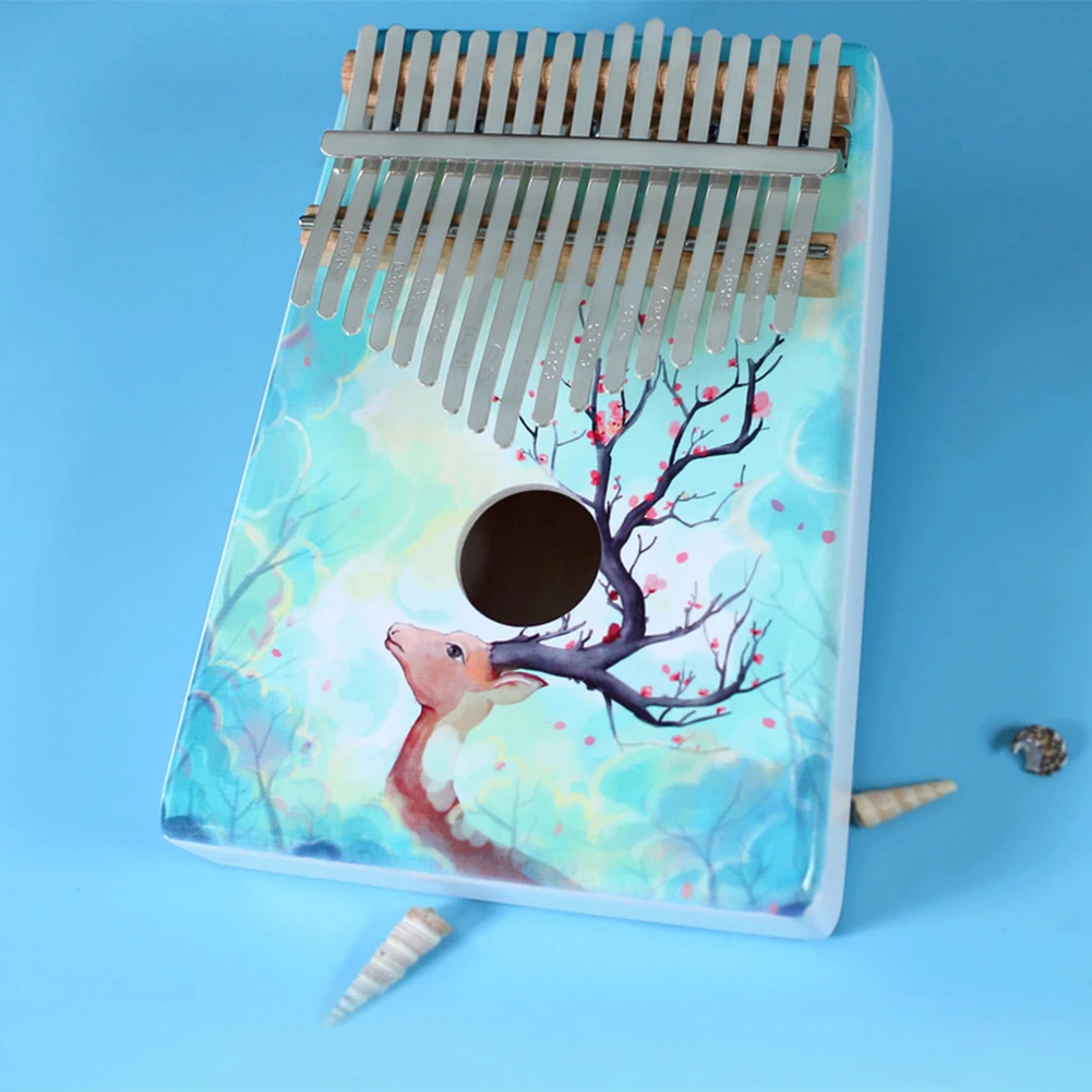 Красное дерево Kalimba музыкальный инструмент 17 клавиш Pro Пальчиковое фортепиано
