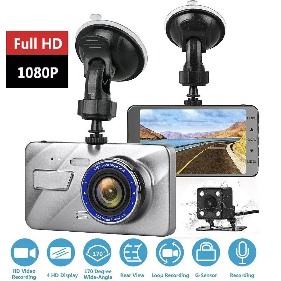 HD 4 Inch Night Vision Dual Lens Image1080PHidden Wide Angle Driving Recorder Dash Cam Dual Lens CarDVR Camera Support Reversing
HD 4 Inch Night Vision Dual Lens Image1080PHidden Wide Angle Driving Recorder Dash Cam Dual Lens CarDVR Camera Support Reversing